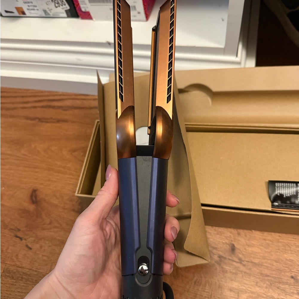 Dyson Hair Straightener Iron in Copper and Navy Blue